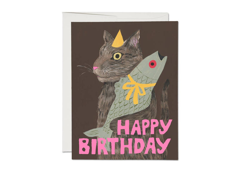 Birthday - Cat's Delight greeting card