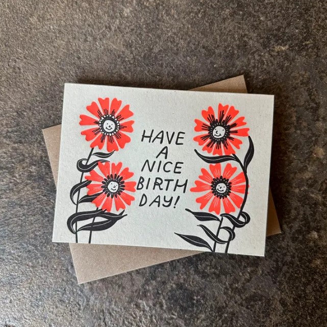 Birthday Flowers Card