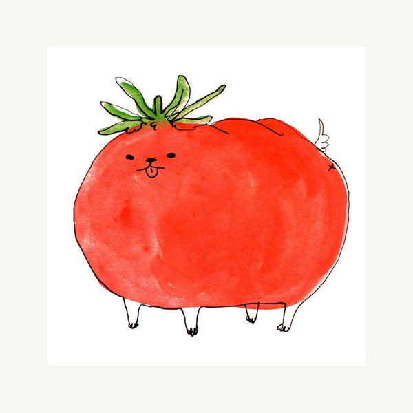 Print - "Tomato Dog" - 8 x 8