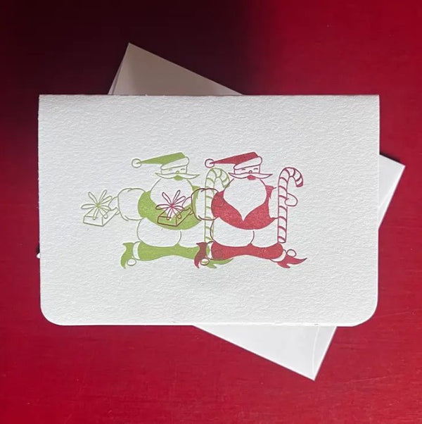 Two Santas Card