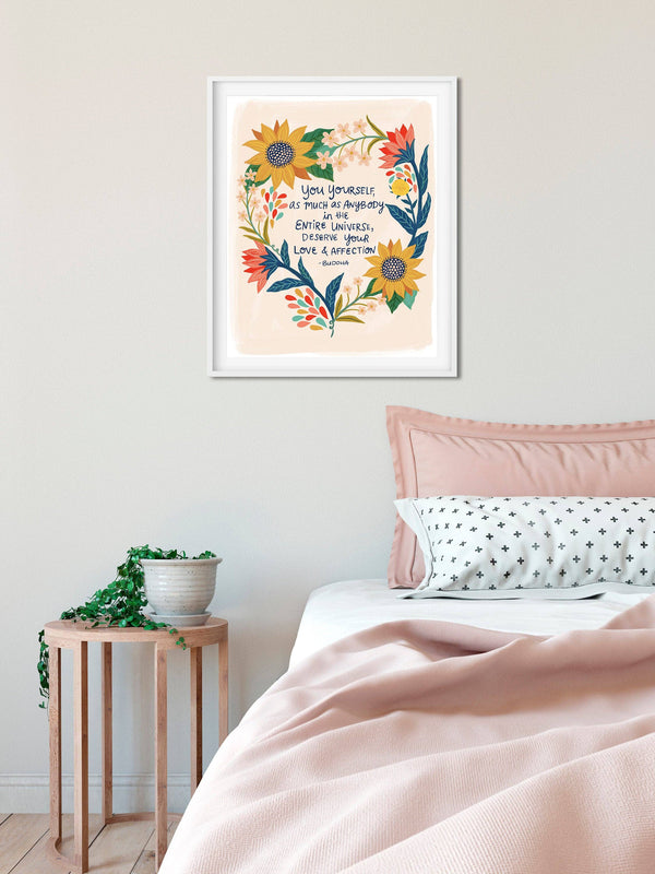 Buddha Self Love Art Print