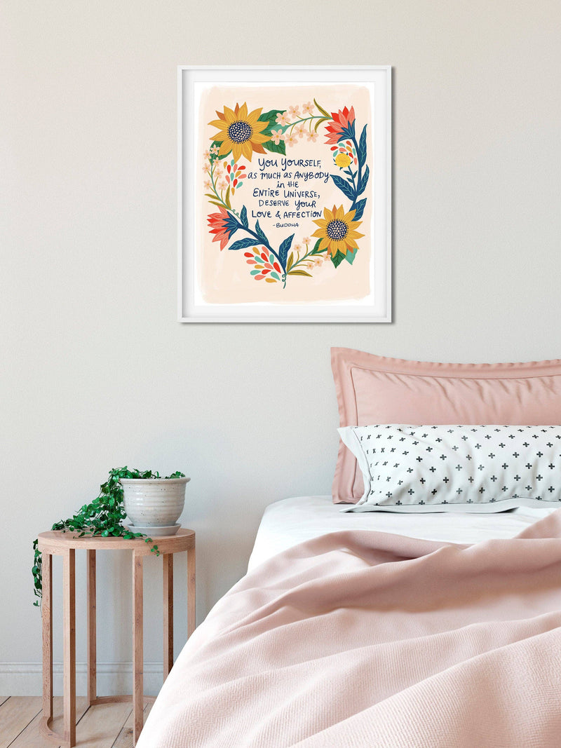 Buddha Self Love Art Print