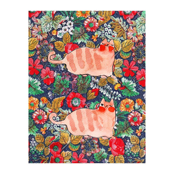 Print - "Resting Cat / Taking a Peek" - 8 x 10