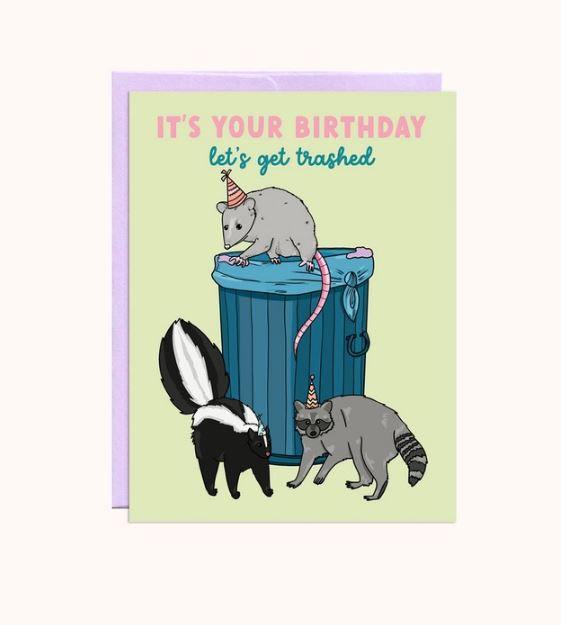 Trashed Birthday Card