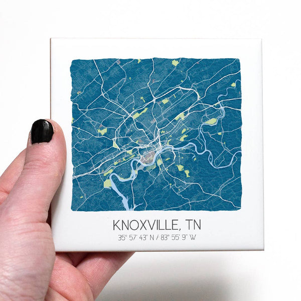Knoxville City Map Coaster