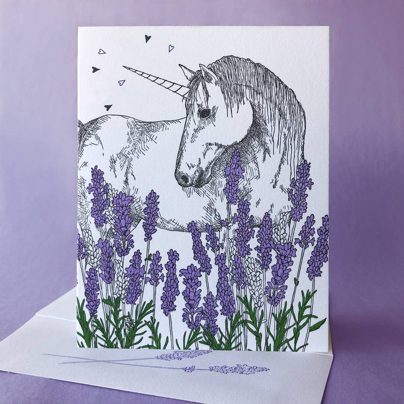 Lavender Birthday or Love Card