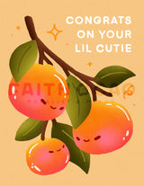 Orange Baby Card