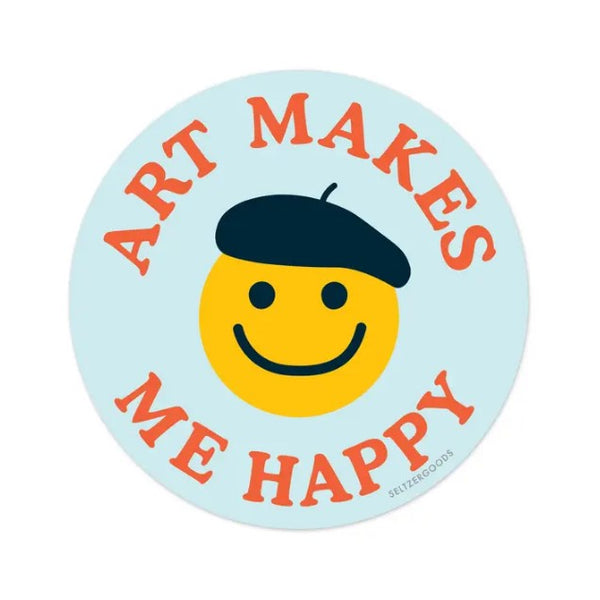 Happy Art Smiley Sticker