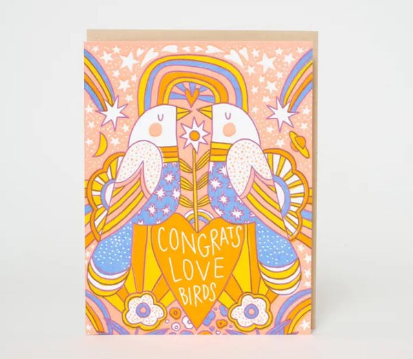 Congrats Love Birds Card