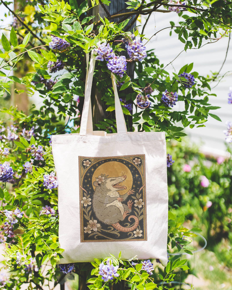 Art Nouveau Celestial Possum Tote Bag