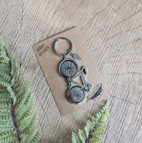 Road Bike Keychain