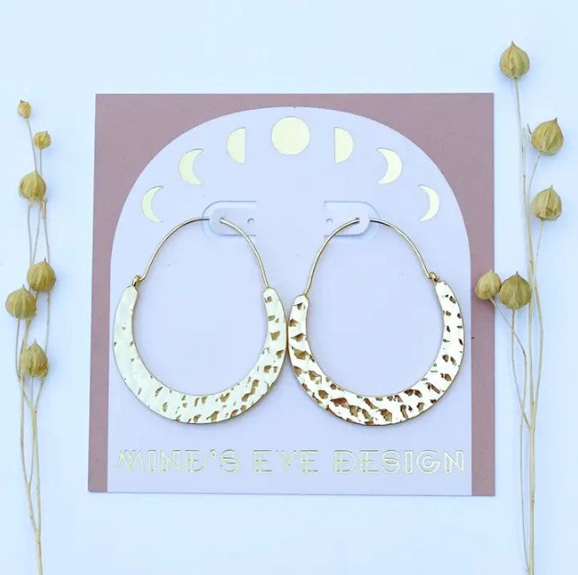 Crescent Hoop Earrings