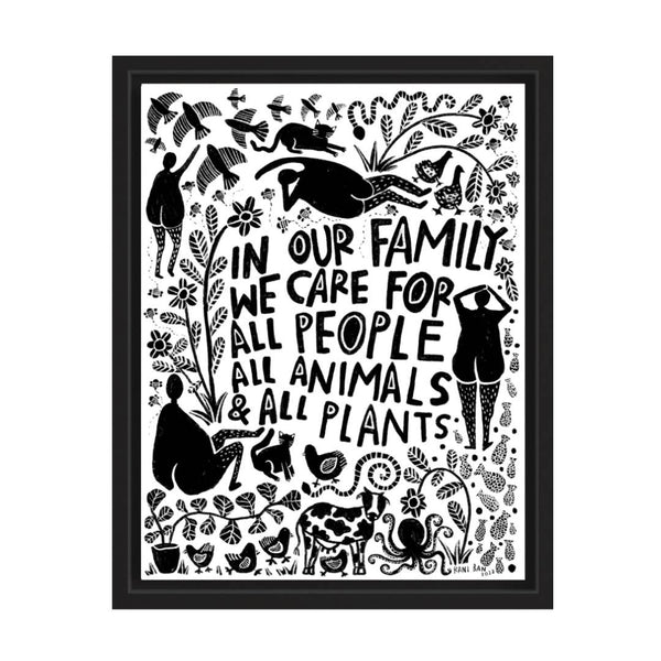 WE TAKE CARE Art Print - 8.5 x 11 - Rani Ban