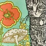 I've Been Thinking About You Cat & Flowers