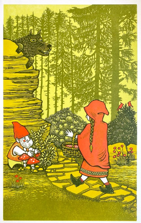 Little Red Riding Hood Print - Camp Nevernice