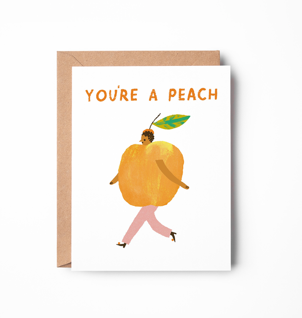 You’re a Peach | Cute Funny Appreciation Card
