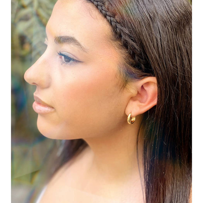 Mince Huggies - Gold Hoops