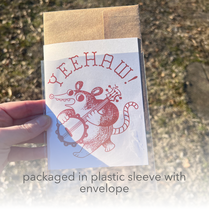 Yeehaw Blank A2 Card with Envelope