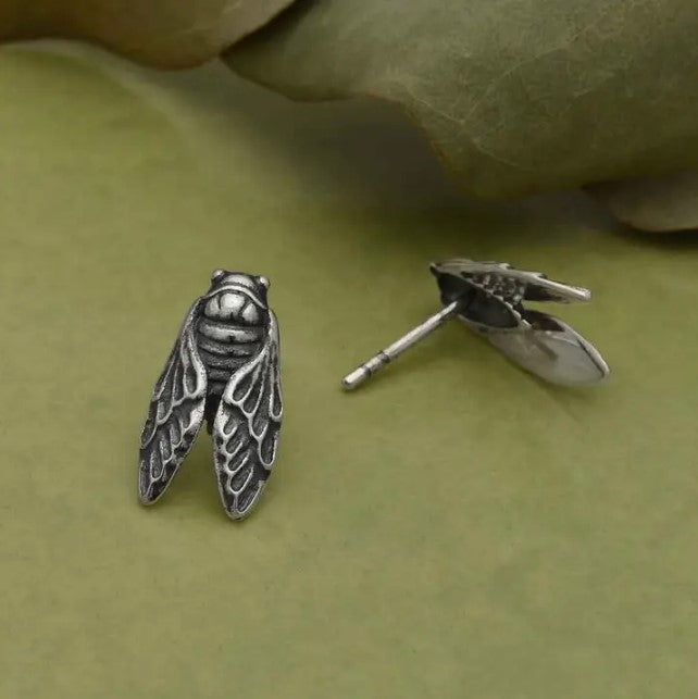 Cicada Post Earrings