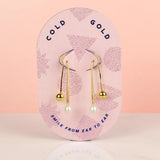 Titan Earrings - Cold Gold