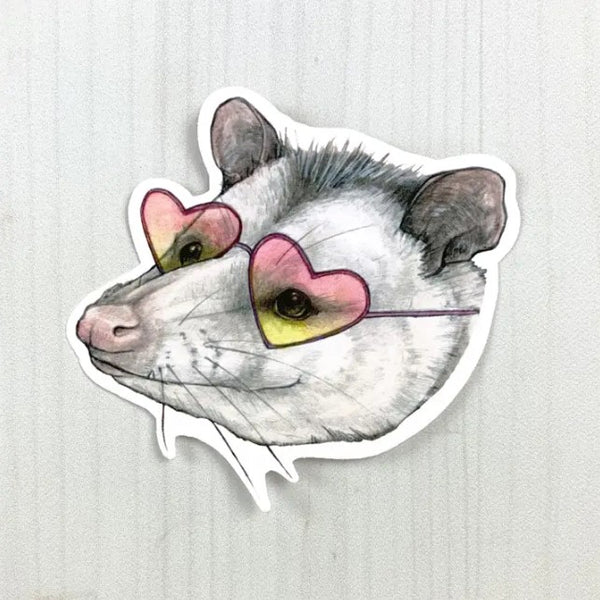 The Observer Opossum Sticker