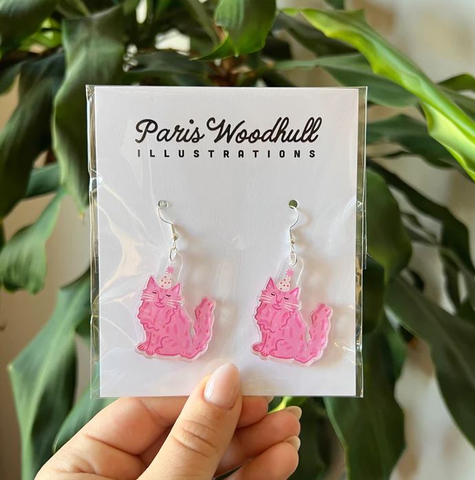 Party Cat Earrings