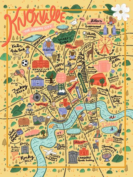 Knoxville Map - Paris Woodhull