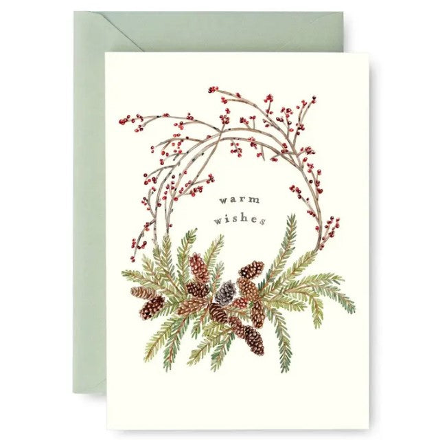 Pinecone Wreath - Boxed Set of 8 Cards