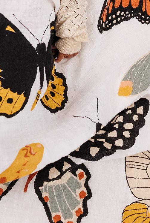Butterfly Collector Baby Swaddle Blanket