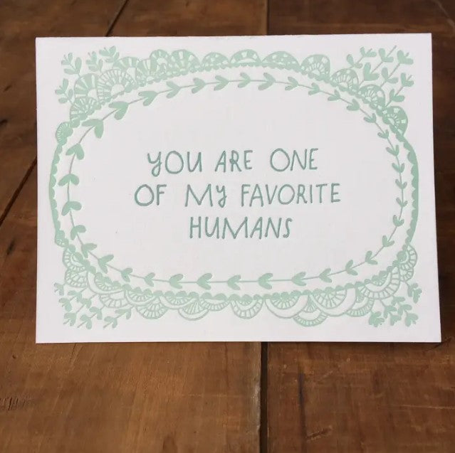 Favorite Human Card