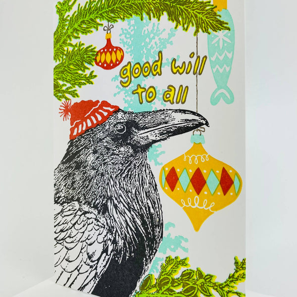 Goodwill to All Raven & Ornaments