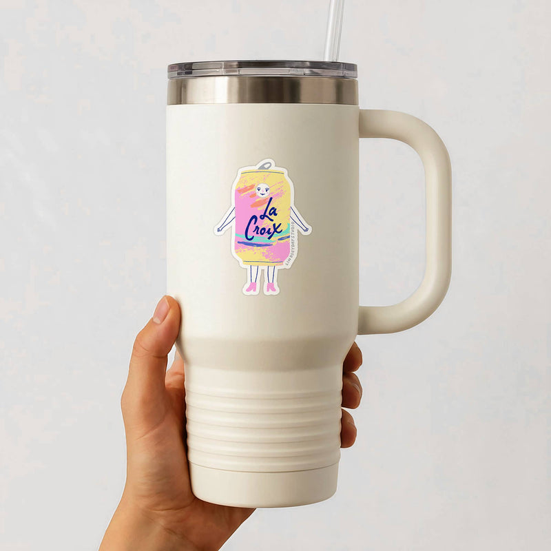 La Croix Girl Sticker