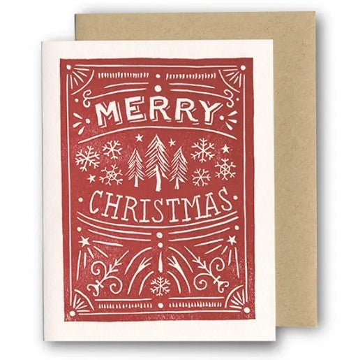 Merry Christmas Folk Card