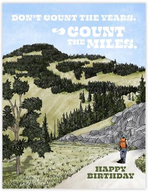 Count the Miles - Birthday