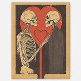 Skeletons in love Card