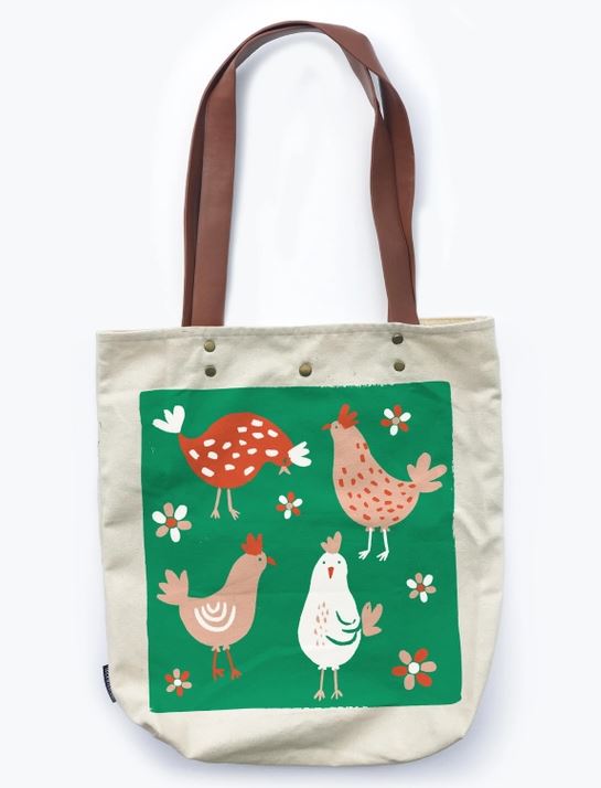 Chicken Field Tote