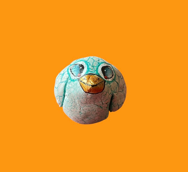 Small Blue Clay Birds - Manya Pirkle