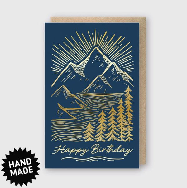 Birthday Mountainscape Card