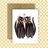 CATS IN LOVE Greeting Card