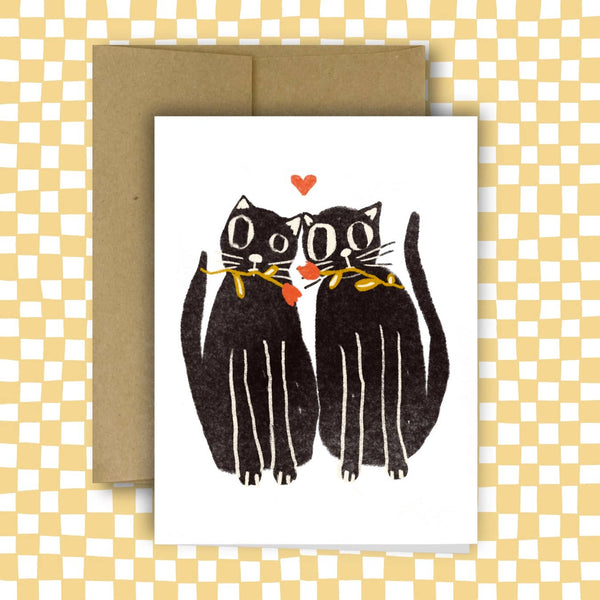 CATS IN LOVE Greeting Card