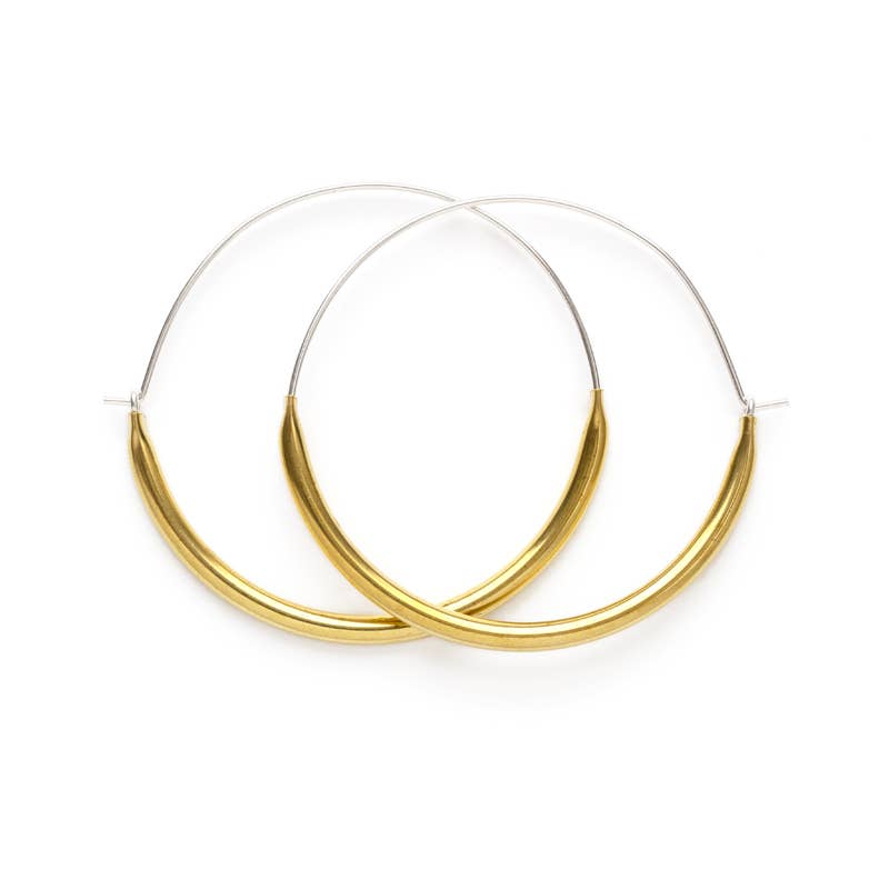 Tube Hoops- Brass -