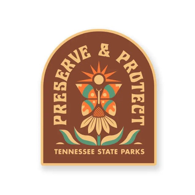 Preserve and Protect Butterfly Sticker