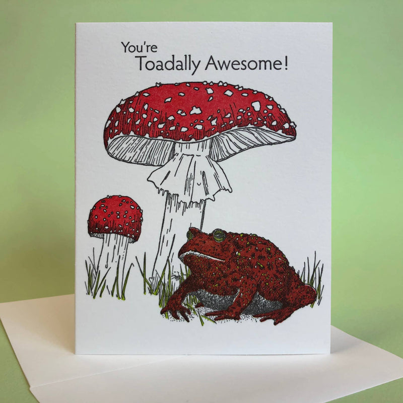 Toadstool Encouragement Card