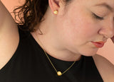 Jewel Geo Necklace - Cold Gold