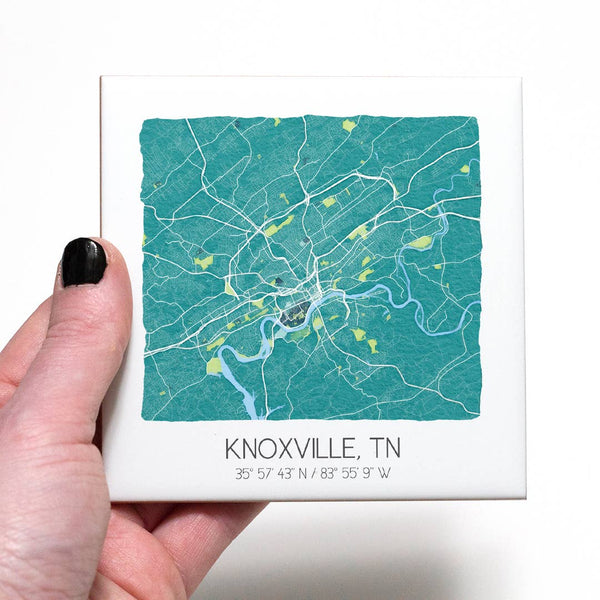 Knoxville City Map Coaster