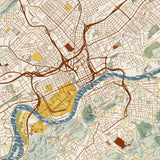 Knoxville TN Map Print - 12 x 18