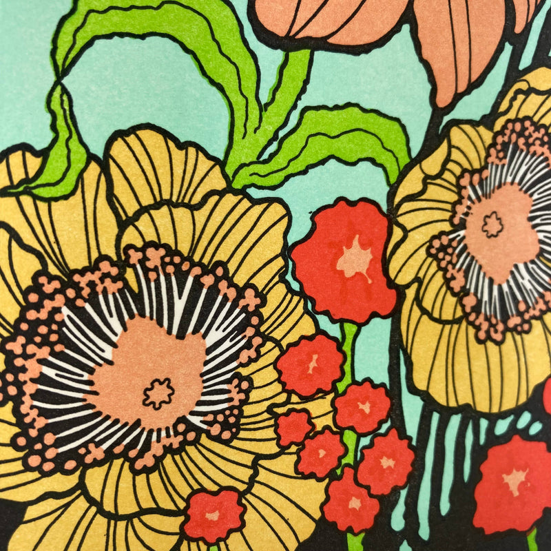 BOX SET - Poppies & Fronds Happy Flowers