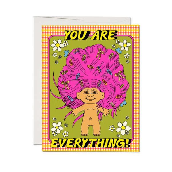 Everything Troll love greeting card