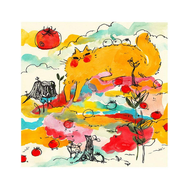 Print - "Tomato Guardian" - 8 x 8