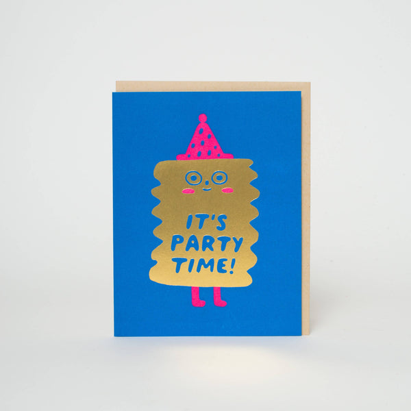 Party Time Birthday Friend Letterpress Card